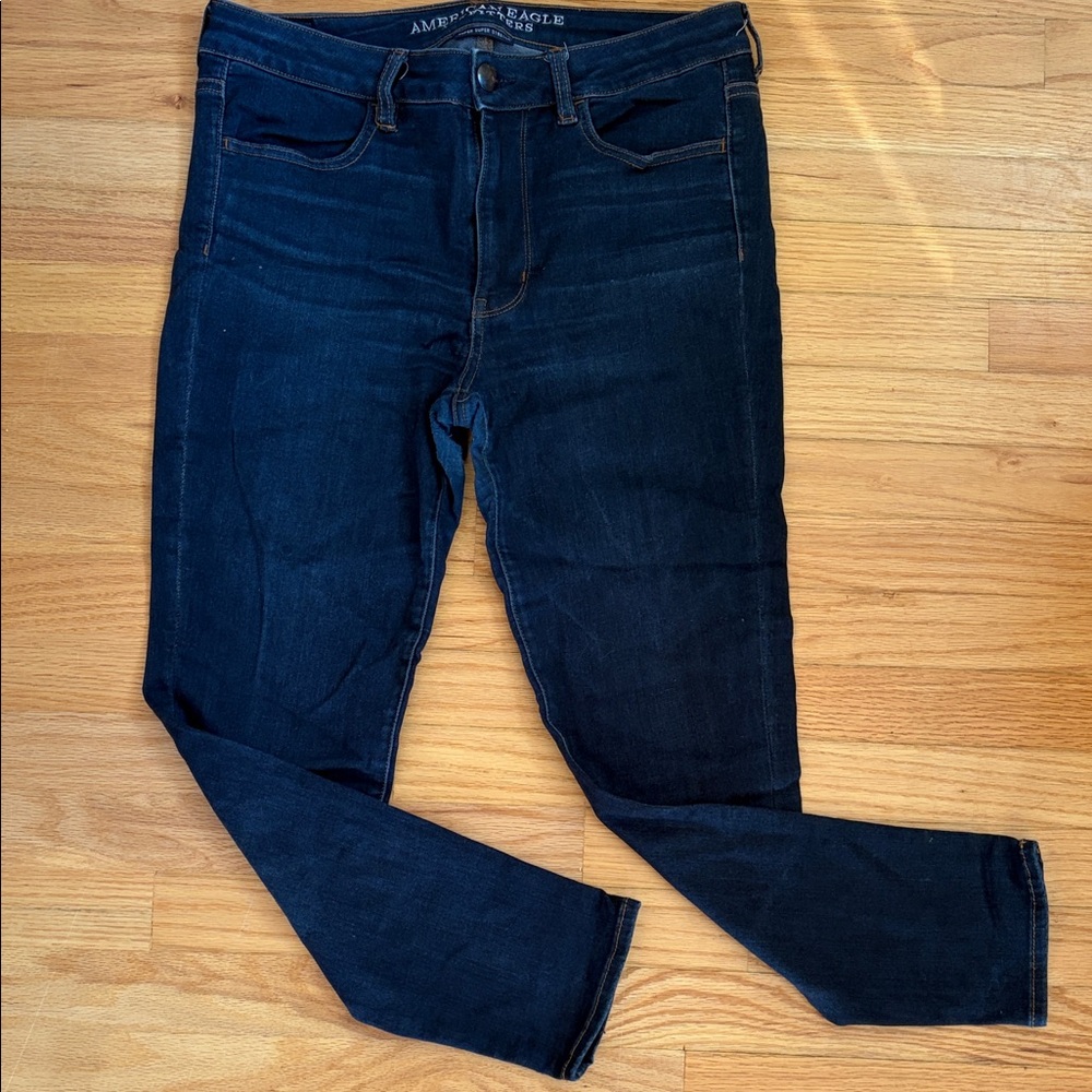 American Eagle Outfitters Women's Dark Blue Jeans